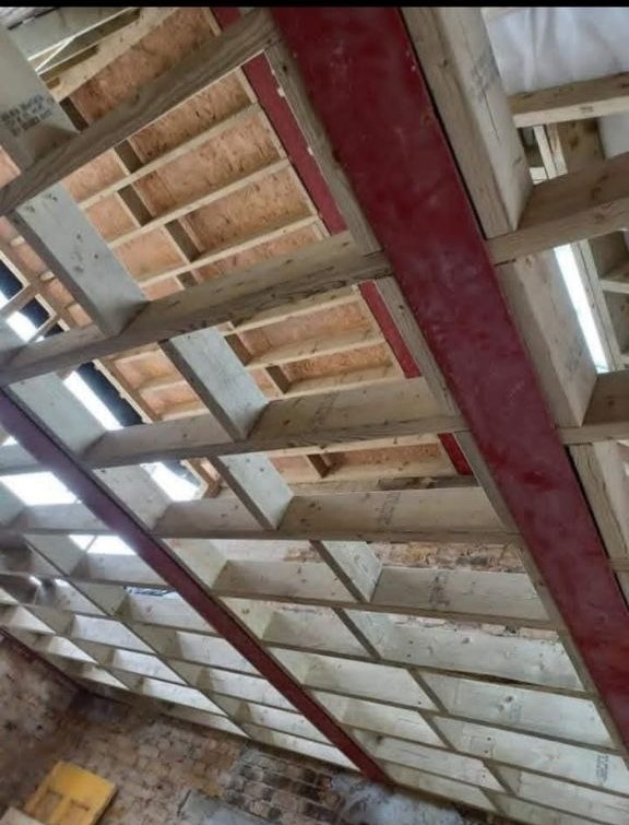 Loft floor joist construction