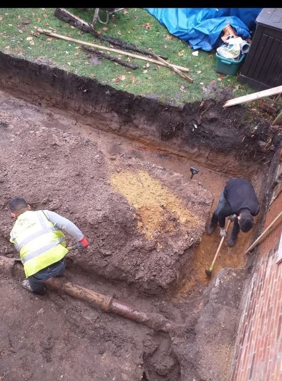 Foundation excavation and drainage